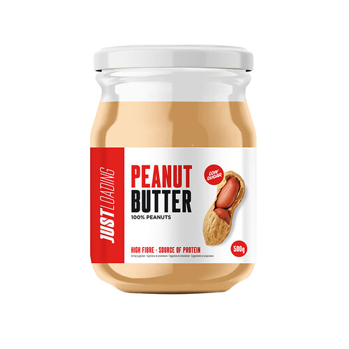 Alcampo JUST LOADING Crema de cacahuete sin azúcares añadidos LOADING 500 g