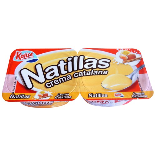 Alcampo KALISE Natillas con sabor a crema Catalana KALISE 2 x 135 g