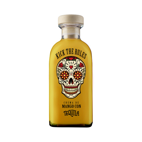 Alcampo KICK THE RULES Crema de mango con tequila KICK THE RULES botella 70 cl