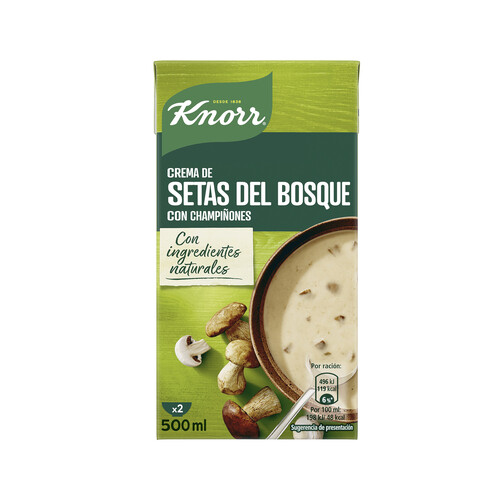 Alcampo KNORR Crema de setas del Bosque con champiñones 500 ml