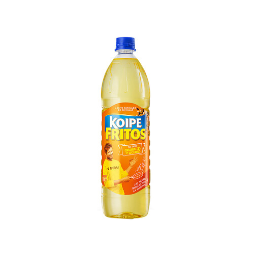 Alcampo KOIPE FRITOS Aceite de girasol especial para frituras botella de 1 l