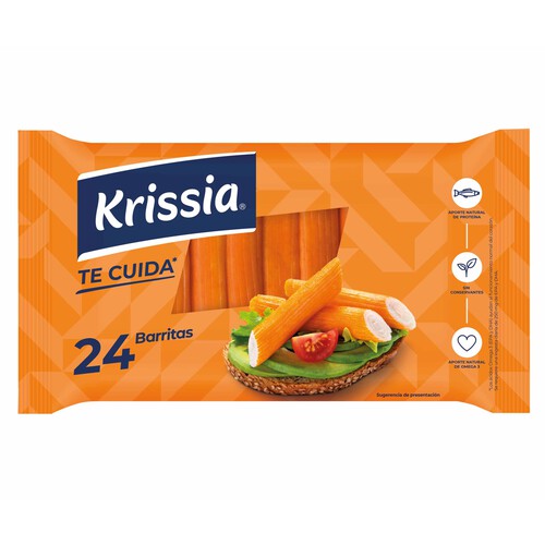 Alcampo KRISSIA Barritas de Surimi 24 unidades KRISSIA 360 Gramos