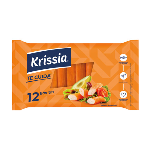 Alcampo KRISSIA Barritas de surimi KRISSIA 12 uds. 200 g