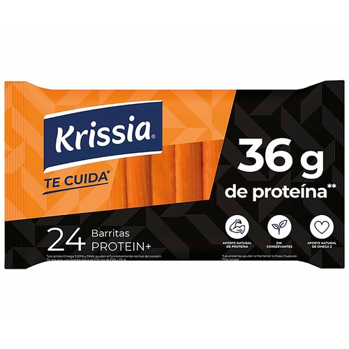 Alcampo KRISSIA Barritas de surimi protein plus 20 uds. 300 g