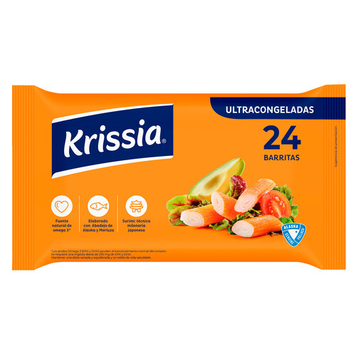Alcampo KRISSIA Barritas de surimi ultracongelado 400 g