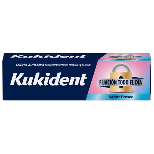 Alcampo KUKIDENT Fijador para protesis dentales completas y parciales sabor fresco 35 g