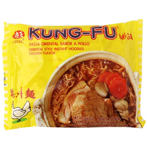 Alcampo KUNG-FU Pasta oriental con sabor a pollo 80 g