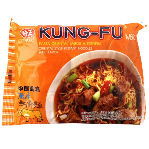 Alcampo KUNG-FU Pasta oriental con sabor a ternera 85 g