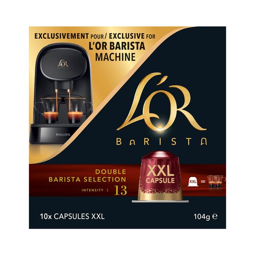 Alcampo L'OR BARISTA Café en cápsulas Double Barista Selection I13 10 uds. (20 tazas)
