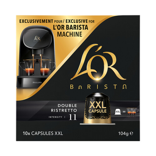 Alcampo L'OR BARISTA Double Ristretto Café en cápsulas I11 10 uds. (20 tazas)