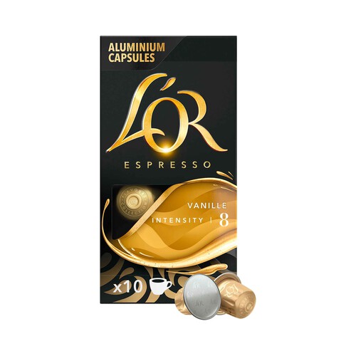 Alcampo L'OR Café en cápsulas sabor vainilla 10 uds. 52 g