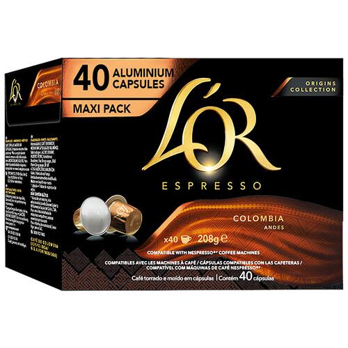 Alcampo L'OR ESPRESSO Café en cápsulas Colombia 40 uds