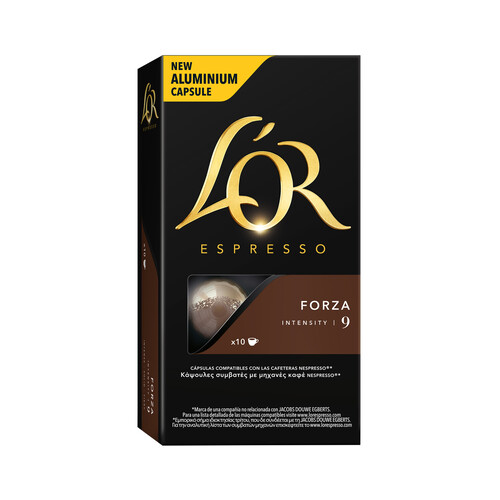Alcampo L'OR ESPRESSO Café en cápsulas Forza I9 10 uds