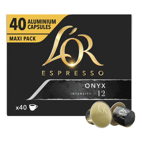 Alcampo L'OR ESPRESSO Café en cápsulas Onyx I12 40 uds