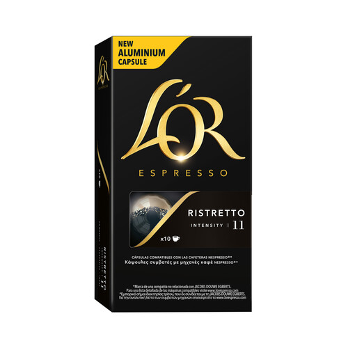 Alcampo L'OR ESPRESSO Café en cápsulas Ristretto I11 10 uds