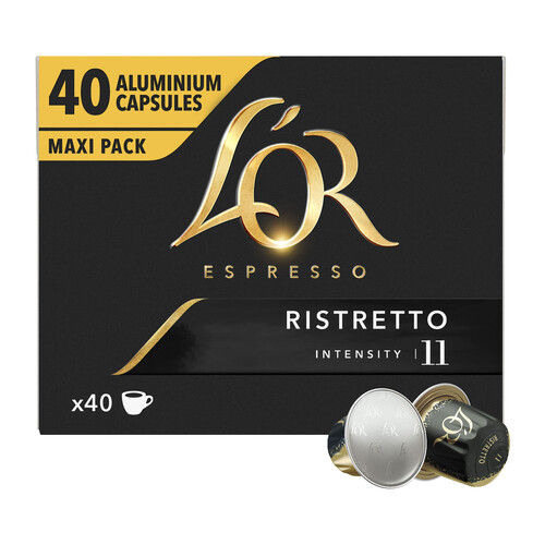 Alcampo L'OR ESPRESSO Café en cápsulas Ristretto I11 40 uds