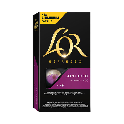 Alcampo L'OR ESPRESSO Café en cápsulas Sontuoso I8 10 uds