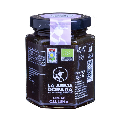 Alcampo LA ABEJA DORADO Miel de Calluna de producción ecológica tarro 250 g