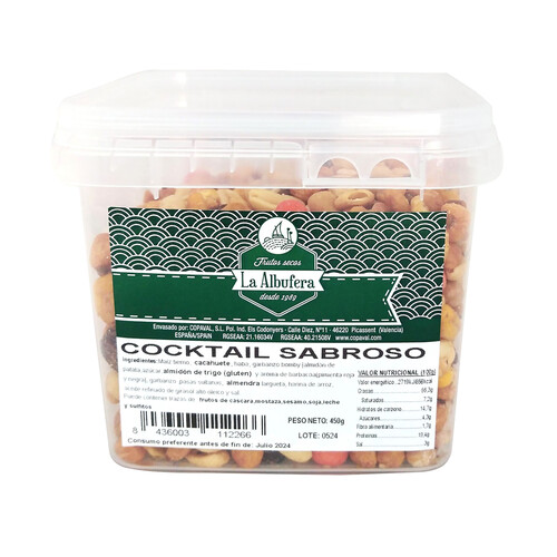 Alcampo LA ALBUFERA Cocktail frutos secos sabroso 450 g