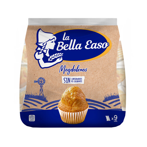 Alcampo LA BELLA EASO Magdalenas redondas 9 uds. 261 g