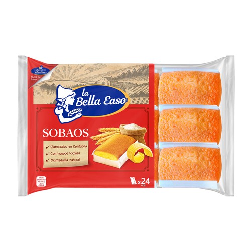 Alcampo LA BELLA EASO Sobaos de Cantabria 24 uds. 432g