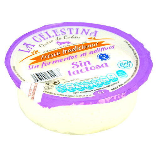 Alcampo LA CELESTINA Queso fresco cabra sin lactosa LA CELESTINA 300 g