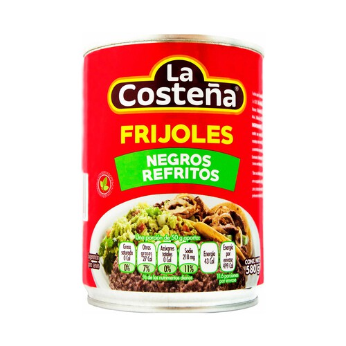 Alcampo LA COSTEÑA Frijoles negros refritos LA COSTEÑA lata de 580 g