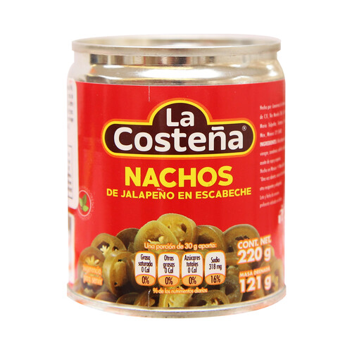 Alcampo LA COSTEÑA Jalapeño rodajas LA COSTEÑA 220 gr