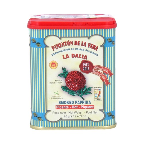 Alcampo LA DALIA Pimentón picante con DOP La Vera lata de 70 g
