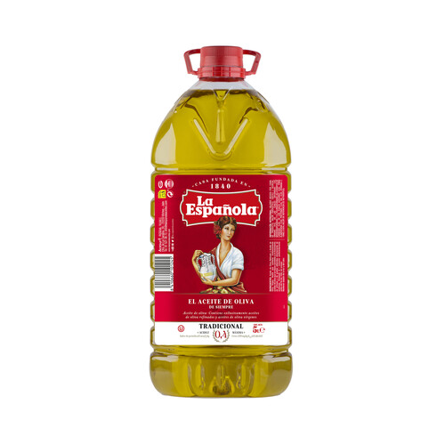Alcampo LA ESPAÑOLA Aceite de oliva suave garrafa de 5 l