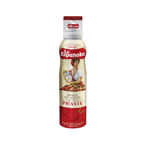 Alcampo LA ESPAÑOLA Spray de aceite de oliva a la guindilla picante 200 ml