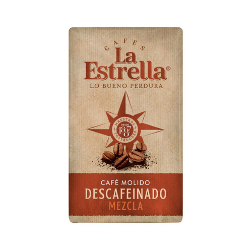Alcampo LA ESTRELLA Café molido descafeinado mezcla 250 g