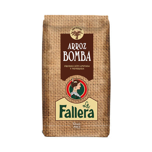Alcampo LA FALLERA Gran selección Arroz bomba de producción limitada y numerada 500 g