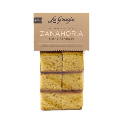 Alcampo LA GRANJA Bizcocho ecológico de zanahoria 300 g