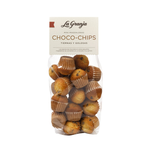 Alcampo LA GRANJA Mini magdalenas choco-chips 200 g