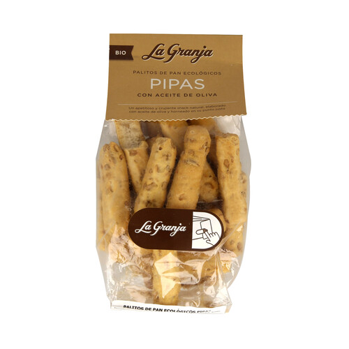 Alcampo LA GRANJA Palitos de pan con pipas ecológicos LA GRANJA 150 g