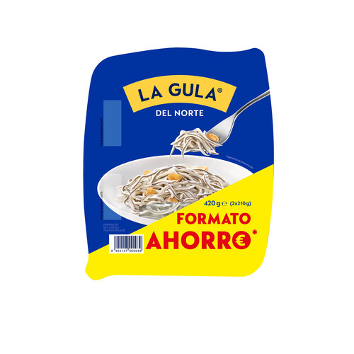 Alcampo LA GULA DEL NORTE Sucedáneo de angulas LA GULA DEL NORTE pack 2 uds. x 210 g