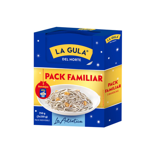 Alcampo LA GULA DEL NORTE Sucedáneo de angulas LA GULA DEL NORTE 3 uds. x 250 g
