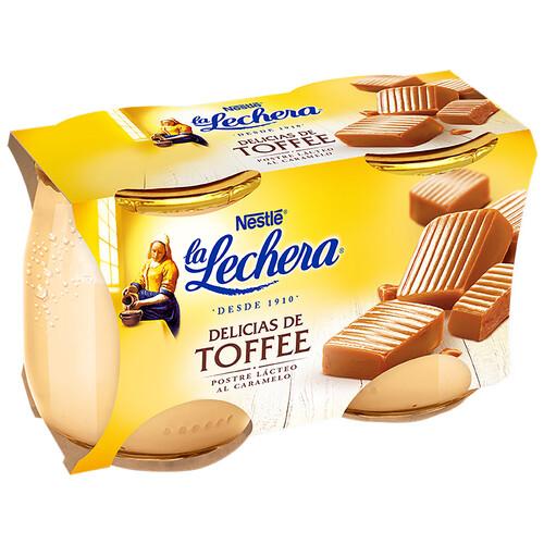 Alcampo LA LECHERA Postre lácteo (Delicias) de toffee LA LECHERA de Nestlé 2 x 125 g