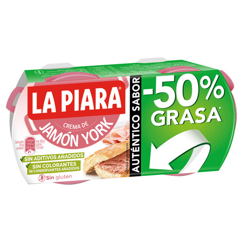 Alcampo LA PIARA Paté de jamón York LA PIARA 3 uds. x 77 g