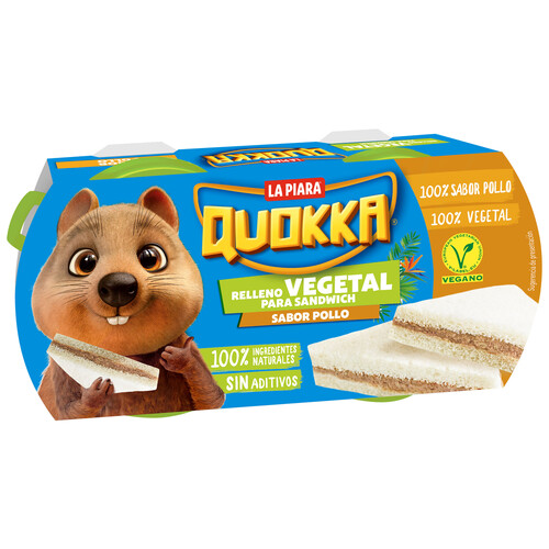 Alcampo LA PIARA Paté vegetal sabor pollo LA PIARA QUOKKA 150 g