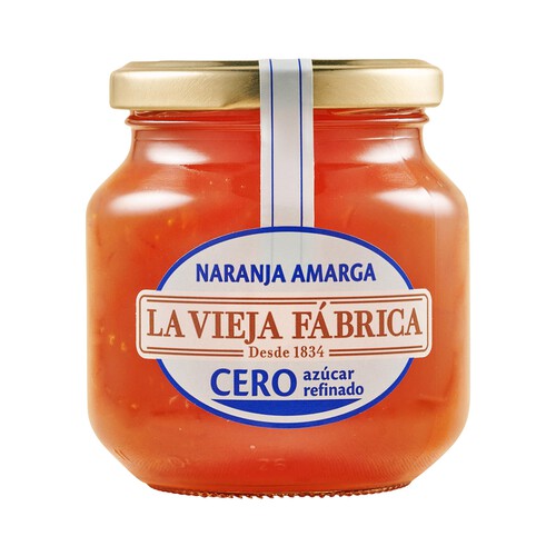 Alcampo LA VIEJA FÁBRICA Mermelada de naranja amarga cero azúcares refinados 280 g