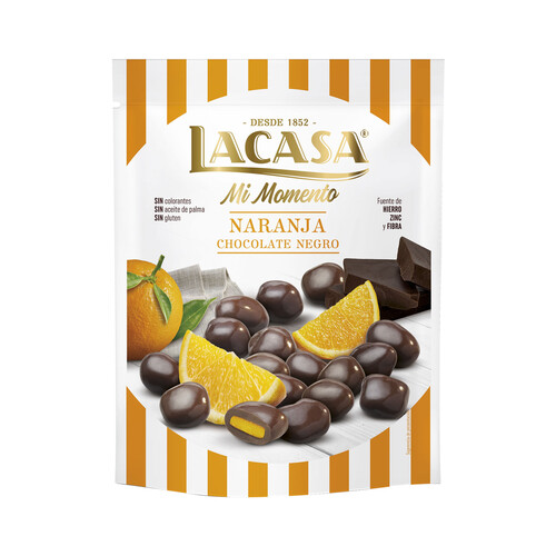 Alcampo LACASA Bola de chocolate negro relleno de naranja 125 g