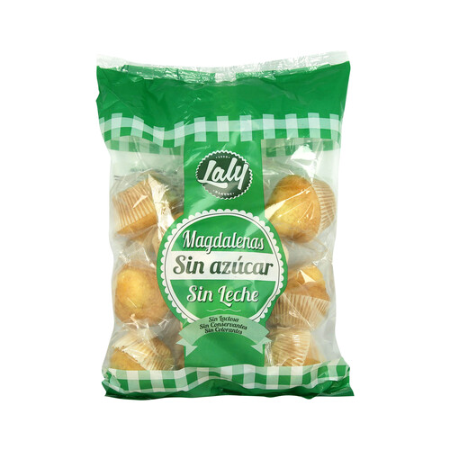 Alcampo LALY Magdalenas sin azúcares añadidos y sin leche 500 g