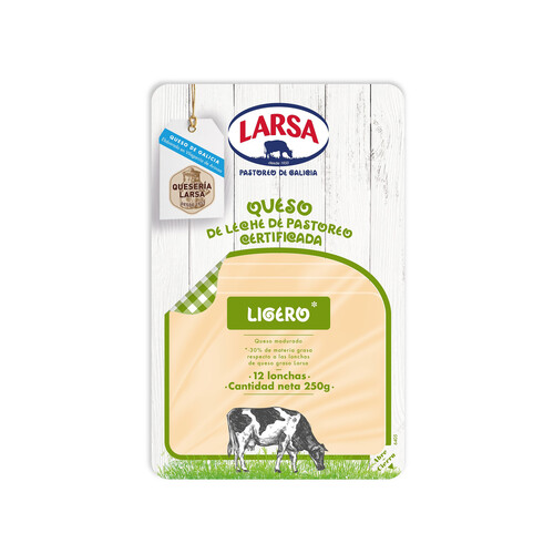 Alcampo LARSA Queso en lonchas light LARSA 12 uds. 250 g