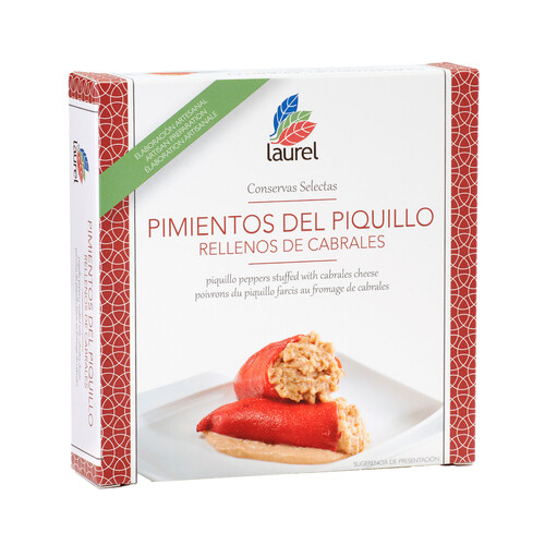 Alcampo LAUREL Pimientos de piquillo rellenos de cabrales 270 g
