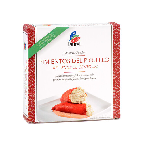 Alcampo LAUREL Pimientos de piquillo rellenos de centollo 270 g