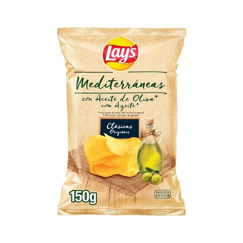 Alcampo LAY'S Artesanas Patatas fritas artesanas en aceite de oliva en bolsa 150 g