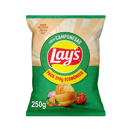 Alcampo LAY'S Campesinas Patatas fritas lisas de bolsa 250 g