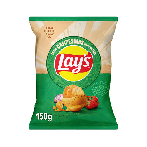 Alcampo LAY'S Campesinas Patatas fritas lisas receta Campesina de bolsa de 150 g